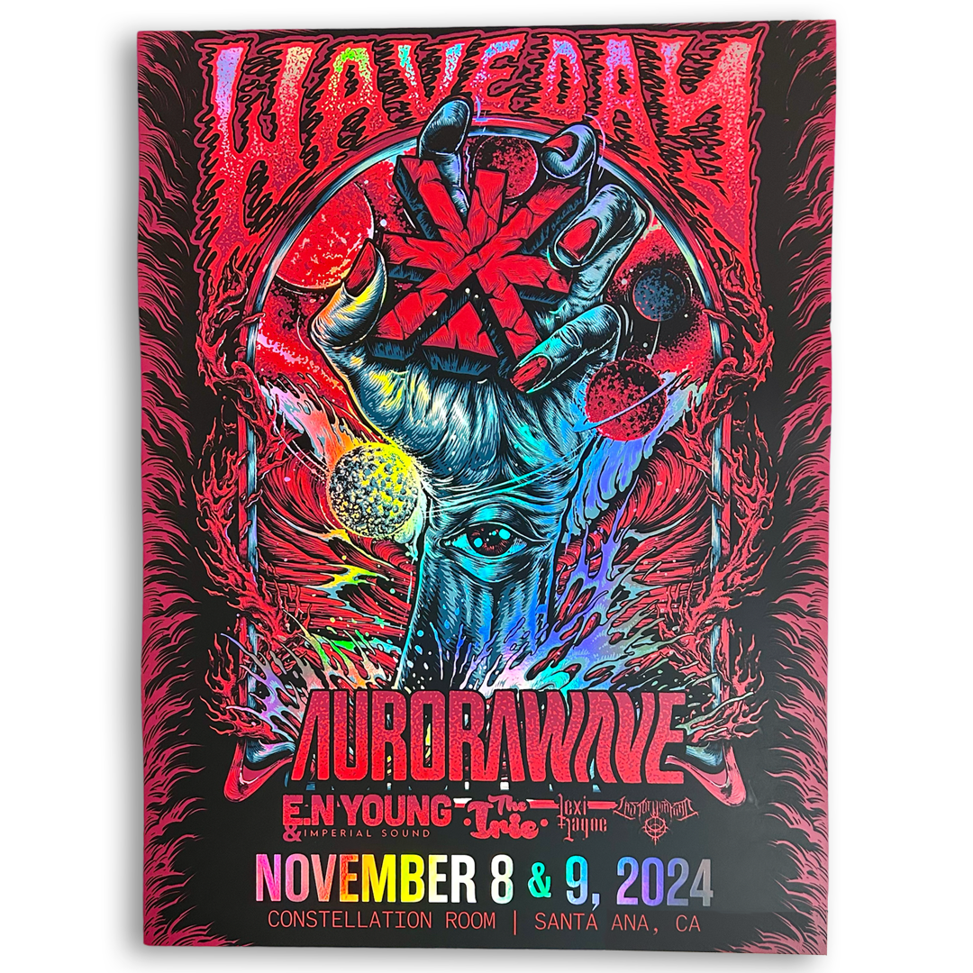 Aurorawave Wave Day Foil Poster