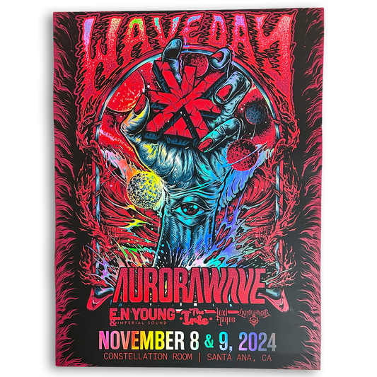 Aurorawave Wave Day Foil Poster